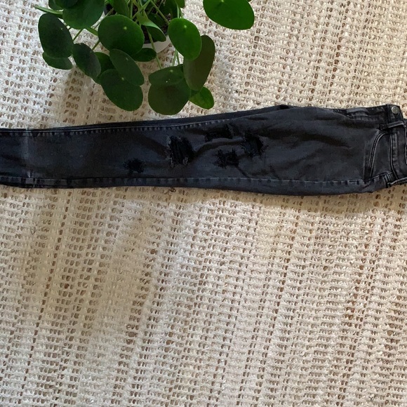 Girls’ black skinny ripped jeans (girls 16) - Picture 5 of 6